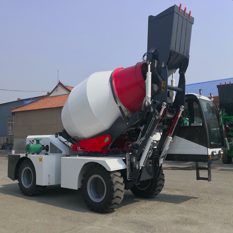 3m3 self-loading concrete mixer truck